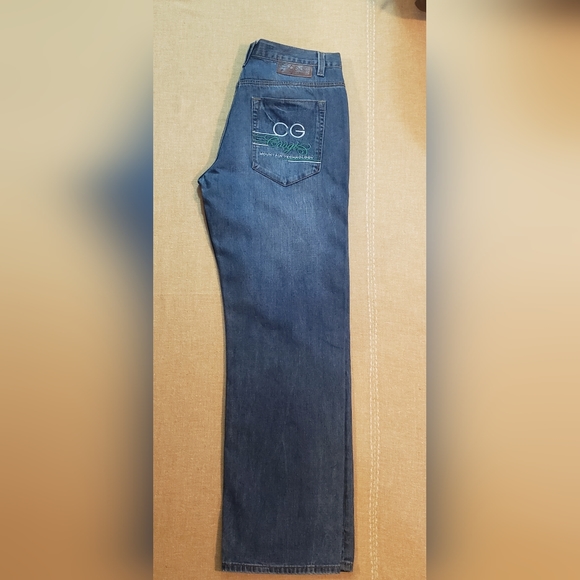 Coogi Denim Jeans Straight Mens Size 35x32 Embroidered Logo Pockets - Picture 4 of 10
